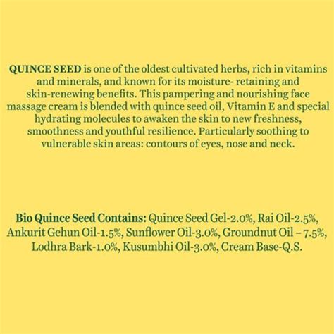 BIOTIQUE BIO QUINCE SEED MASSAGE CREAM,50GM – Just Colorme
