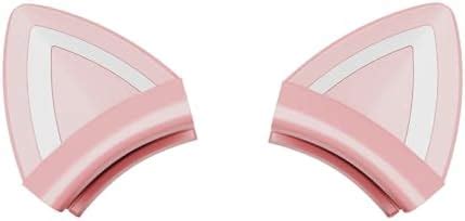 ONITOON Pink Cat Ears for Headphone, Silicone Cute Kitty Ears ...
