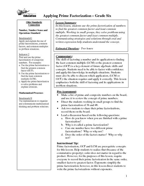 Image result for Prime Factorization Tutorial Lesson