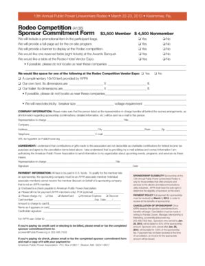 Fillable Online publicpower Rodeo Competition (4136) - American Public ...