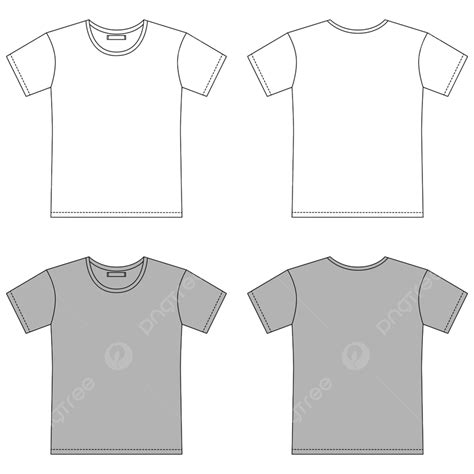 Blank T Shirt Template Clip Art T Shirt Template ClipArt Best