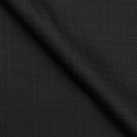 Trouser Fabric Raymond Wool Blended Check Colour Bistre Brown - ManTire