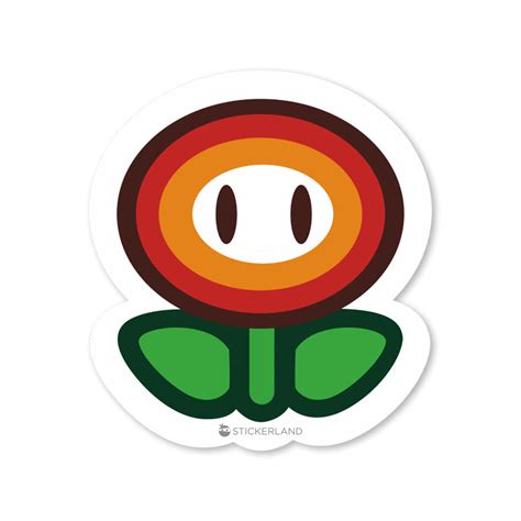 Stickerland India Fire Powerup Flower Sticker 4.5x5 CM (Pack of 1 ...