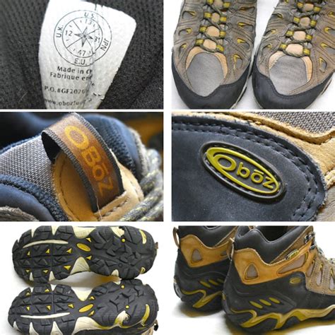 1点物 オボズObozトレッキングシューズ古着メンズ31レディースOKアメカジ90sストリートMixレザースニーカー革靴アウトドアブーツ ...