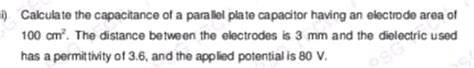 Image result for Capacitance Formula Parallel Plate