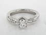 Platinum Twisted Vine Engagement Ring-17557p