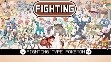 All Fighting Type Pokémon - YouTube