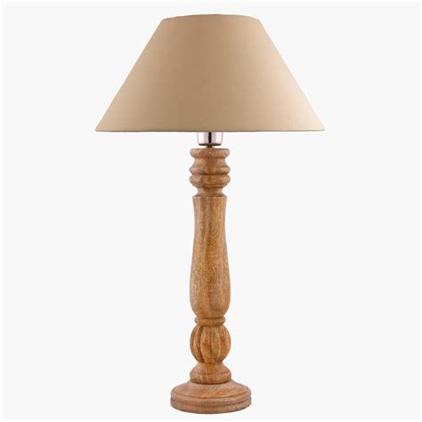 Buy HOMESAKE Wooden Table Lamp from Homesake at just INR 2798.0