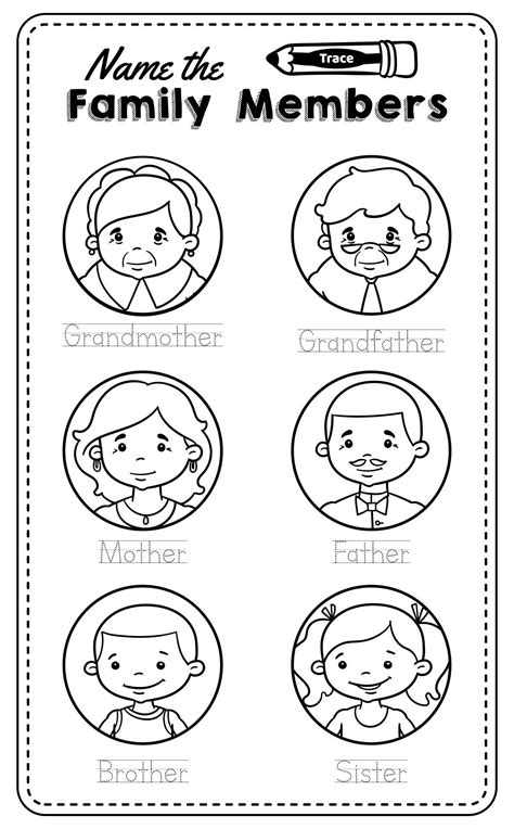 My Family & Me Preschool Theme Worksheets Printable | Ingles para preescolar, Actividades de ...