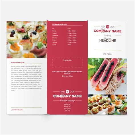 Food Catering Brochures Templates & Designs | Vistaprint