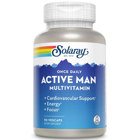Buy SOLARAY Once Daily Active Man Multi & Mineral, Multi for ...