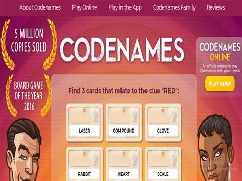 Code Names Learn to Play 的图像结果