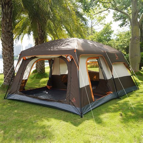 KTT Extra Large Tent 10-12 Person(B),Family Cabin Tents,2 Rooms ...