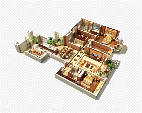房屋3D设计图装饰装修素材免费下载(图片编号:4672100)-六图网