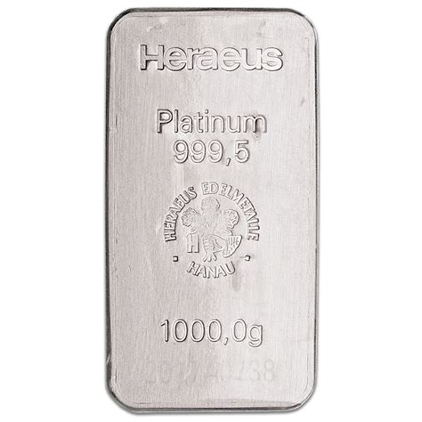 Heraeus Platinum Bar - 1000 g | Germany's leading producer