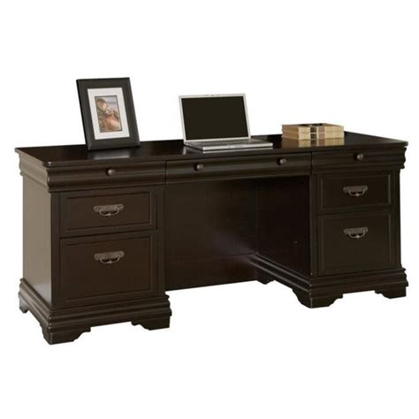 Buy Martin Furniture Beaumont Computer Desk with Hutch in Deep Java ...