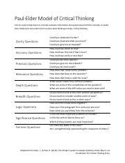 Critical Thinking Process Model 的图像结果