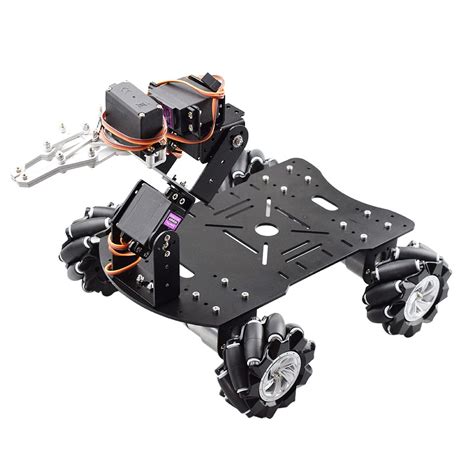 Buy PULJIM Omni Directional Mecanum Wheel Robot Car Kit With 4-Axis ...