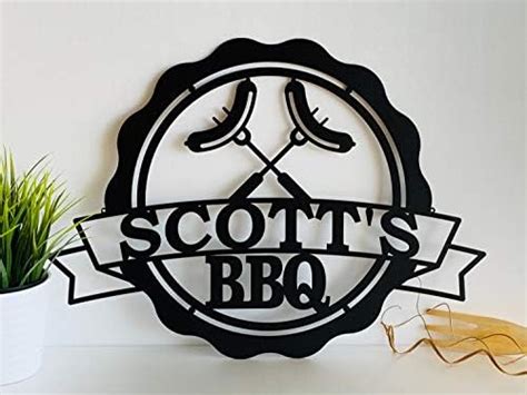 Art & Designs Personalized Barabaque Grilling Sign Sausage Acrylic Name ...