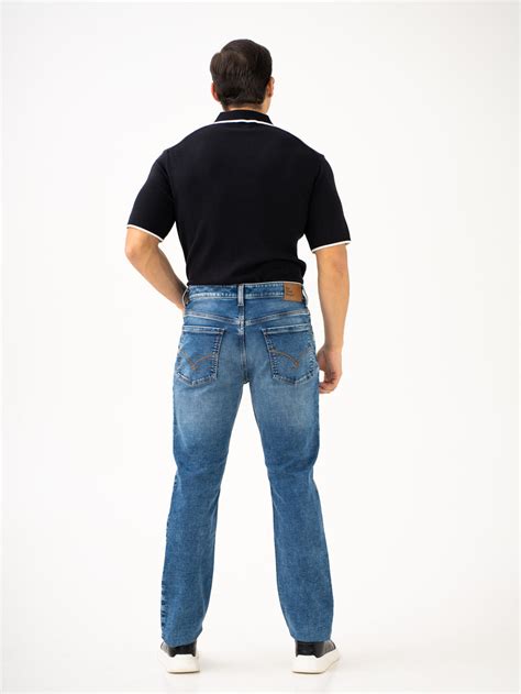 Buy Nebula Blue Luxury Relaxed Fit Jeans