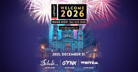 🎉Japanika Szilveszter / 🎉Japanika New Year’s Eve , Szent István tér 7 ...