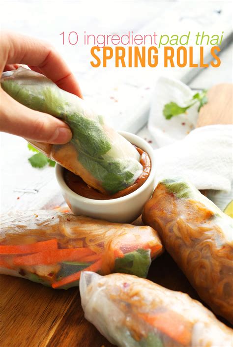 Pad Thai Spring Rolls | Minimalist Baker Recipes