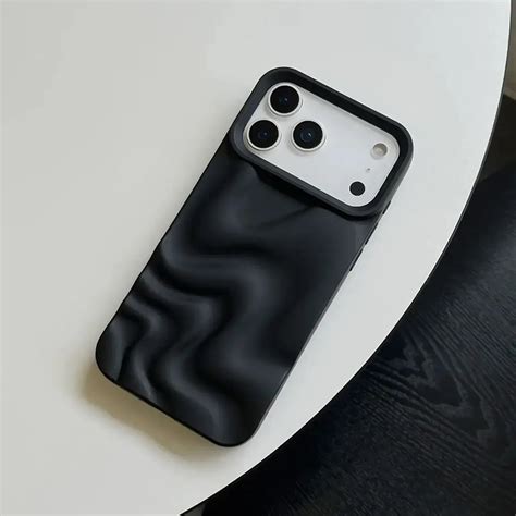 3D Water Ripple Pattern Wave Silicone Soft Case for iPhone 17 Pro Max ...
