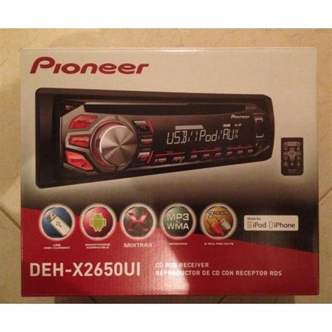 PİONEER DEH-X2650UI MIXTRAX USB CD AUX 2ADET ÇİFT AMFİ ÇIKIŞLI OTO TEYP