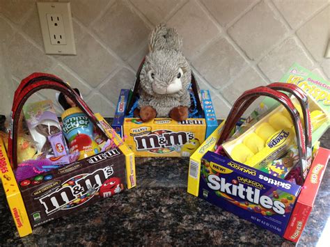 Easter Baskets made out of boxes of candy | Creative easter baskets ...