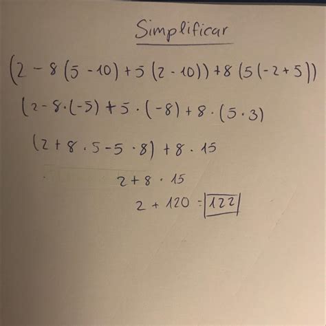 (2-8(5-10)+5(2-10))+8(5(-2+5)) - Brainly.lat