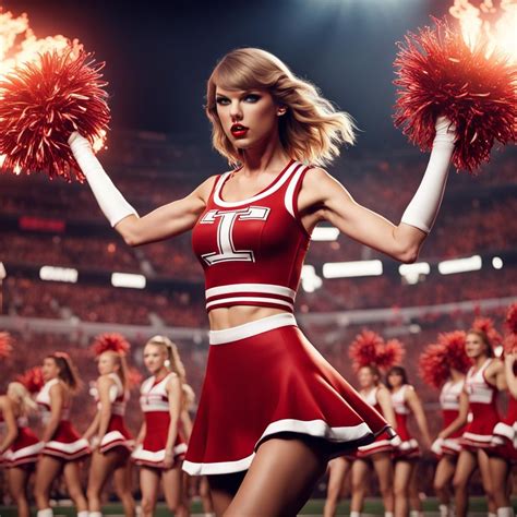 Taylor Swift as a cheerleader from hell - AI Generated Artwork ...