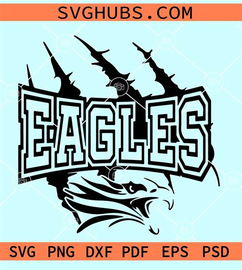 Eagles Mascot svg, Philadelphia Eagles claws svg, Eagles Svg, Eagle ...