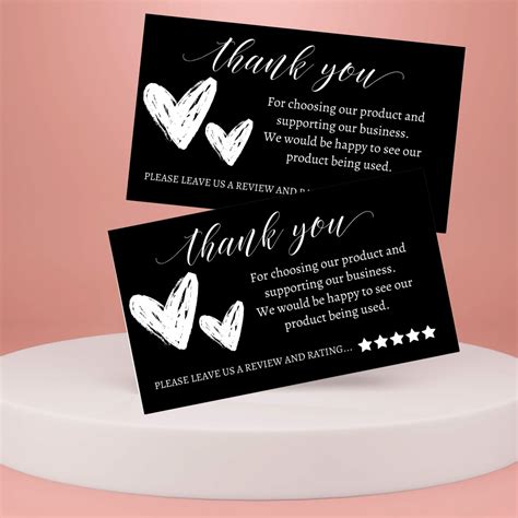 mudrit ( Pack of 50 Thank You For Your Order Cards, Large Size 4" x 6 ...