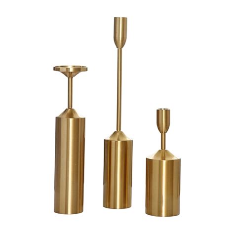Buy CALANDIS Gold Candlestick Holder Candlestick Modern for Anniversary ...