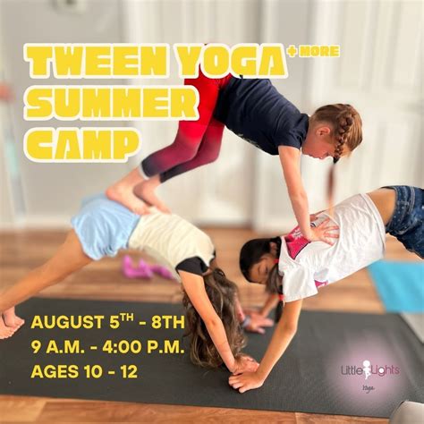 Tween Yoga Summer Camp Ages 10-12, 232 Spruce Street #105, Red Deer ...