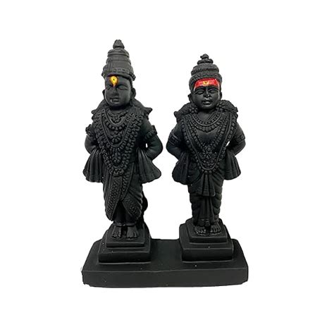 Logassa 5" Lord Vitthal Rukmini Murti | Vitthal Rukmani Statue for Car ...