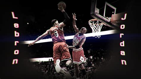 Lebron James Dunking on Michael Jordan by HardWorkRules on DeviantArt