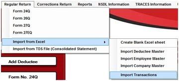 Import from Excel Workbook for Salary Details - TDSMAN Ver. 14.1 - User ...