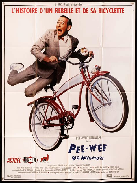 Pee-Wee's Big Adventure Movie Poster 1987 French 1 Panel (47x63)