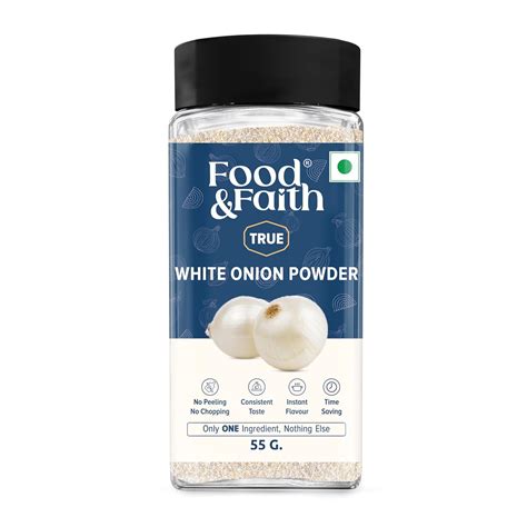 Food & Faith White Onion Powder | Natural Dehydrated Pyaz Powder | No ...