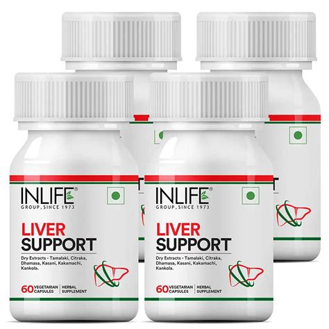 Inlife Liver Support Supplement | Veg. Capsules