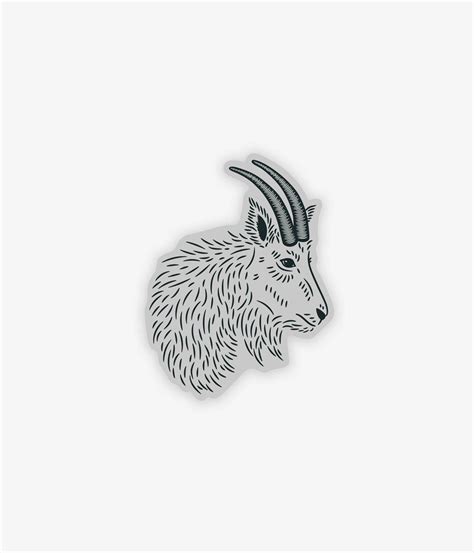 Large Goat Head Sticker – Silvercore