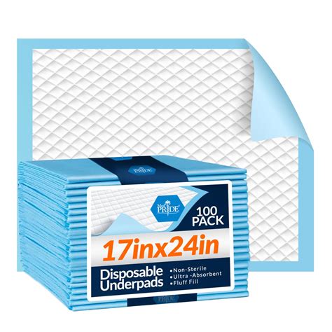 Medpride Disposable underpads 17 X 24, 22 Gram, 100 Count : Amazon.in ...