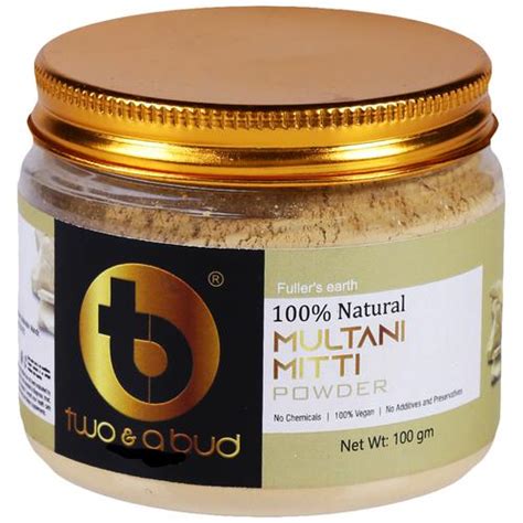 Buy Two & A Bud 100% Natural Multani Mitti Powder Or Fullers Earth - No ...