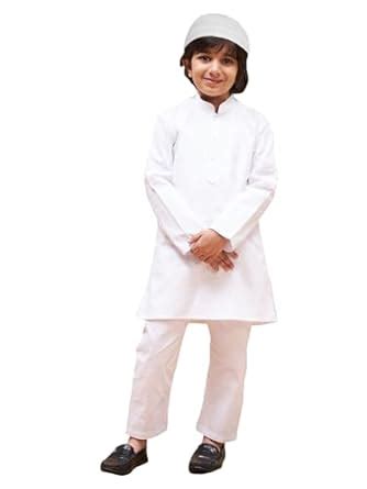 Buy VASTRAMAY Boys' Pure Cotton Kurta Pyjama Set – Full Sleeves Ethnic ...