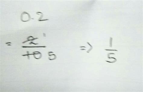 convert 0.2 into fraction - Brainly.in