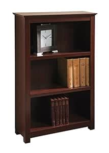 OfficeMax Mahogany Finish 3-Shelf Bookcase : Amazon.in