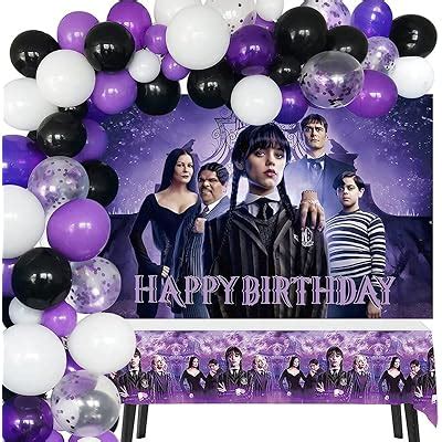 Wednesday Addams Birthday Party Decorations, India | Ubuy