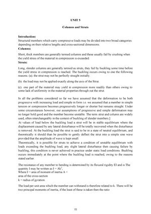 Strength OF Materials - Stress & Strain - UNIT I STRESSES AND STRAINS ...