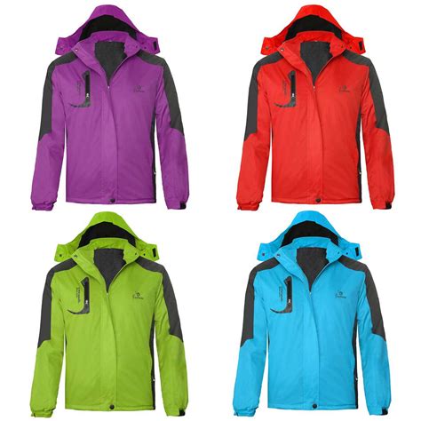 Waterproof Ski Jacket Women Fleece Lined Snow Coat... – Grandado